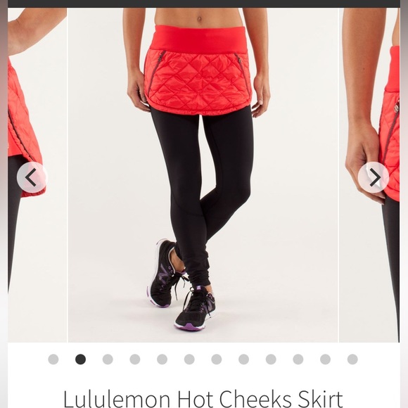 🍋 Lululemon Hot Cheeks Skirt  Down Filled Quilted Zip Pouch Pocket - Picture 3 of 14